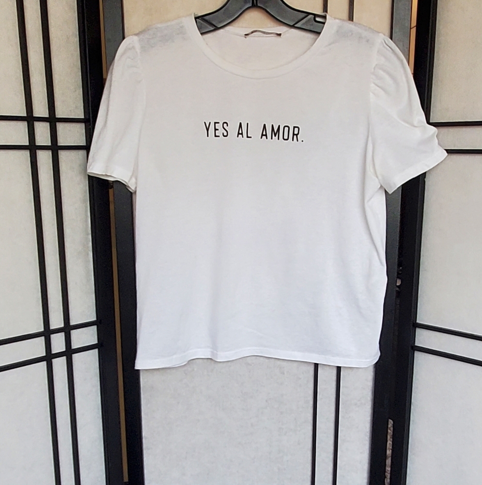 Zara White Cotton Top